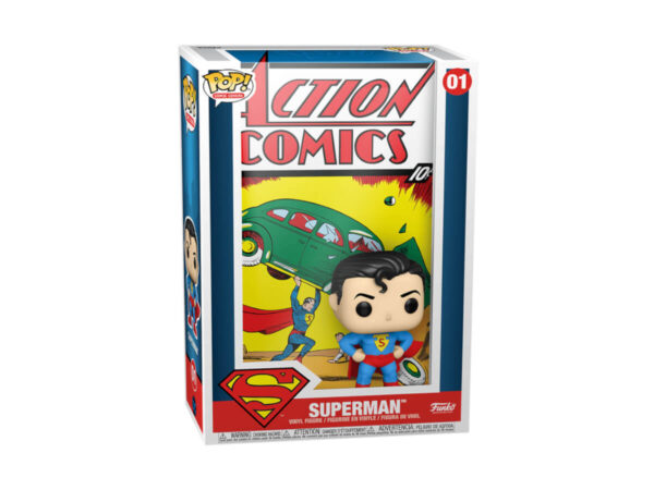 DC Action Comics Funko POP Comic Cover Vinile Figure Superman 9 cm