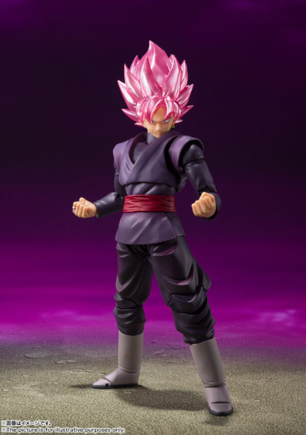 Dragon Ball SH Figuarts Goku Black Super Saiyan Rose' Action Figur Bandai - immagine 2