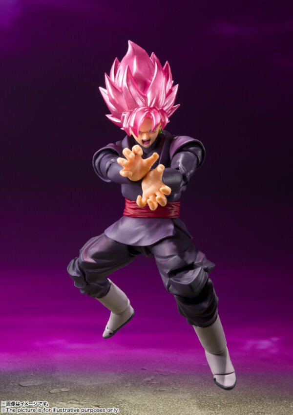 Dragon Ball SH Figuarts Goku Black Super Saiyan Rose' Action Figur Bandai - immagine 3