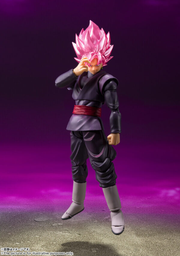 Dragon Ball SH Figuarts Goku Black Super Saiyan Rose' Action Figur Bandai - immagine 6