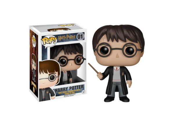 Harry Potter Funko POP Film Vinile Figure Harry Con Bacchetta 9 cm