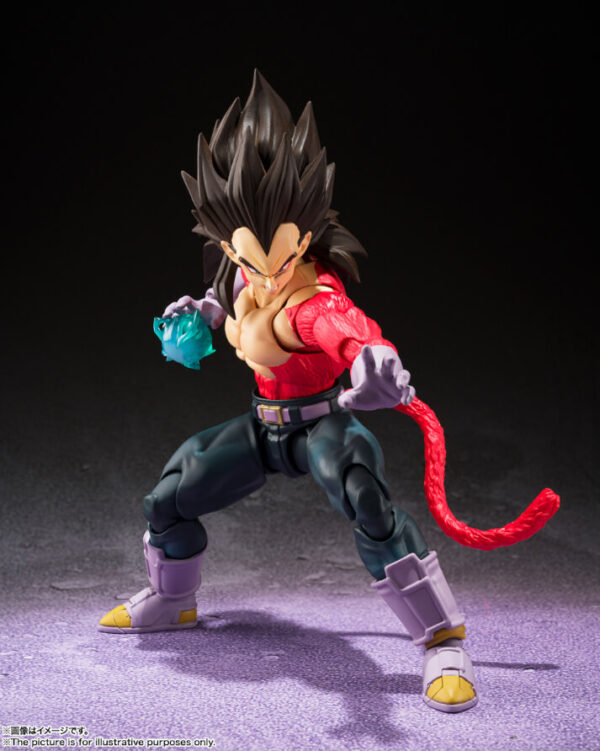 Dragon Ball Gt S.h. Figuarts Action Figure Super Saiyan 4 Vegeta 13 Cm Bandai Tamashii Nations - immagine 4