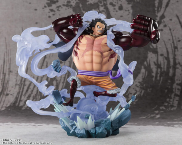 One Piece Figuartszero Pvc Statua Extra Battle Monkey D. Luffy Gear 4 21 Cm Bandai Tamashii Nations - immagine 3