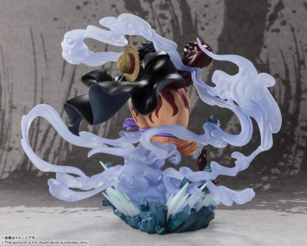 One Piece Figuartszero Pvc Statua Extra Battle Monkey D. Luffy Gear 4 21 Cm Bandai Tamashii Nations - immagine 4