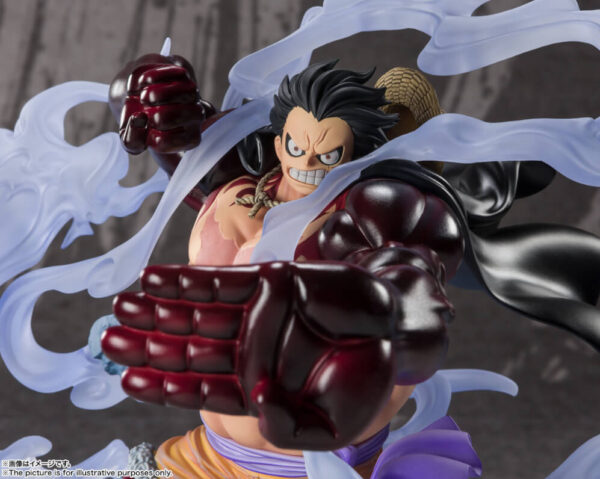 One Piece Figuartszero Pvc Statua Extra Battle Monkey D. Luffy Gear 4 21 Cm Bandai Tamashii Nations - immagine 5