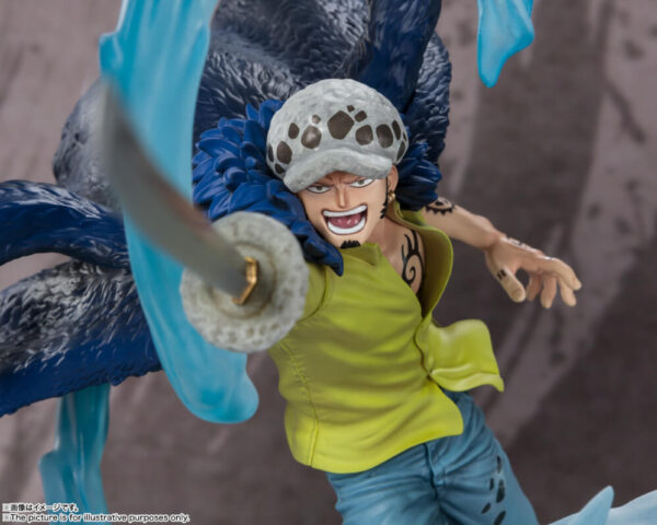 One Piece Figuartszero Pvc Statua Extra Battle Trafalgar Law Battle Of Monsters On Onigashima 24 Cm Bandai Tamashii Nations - immagine 6