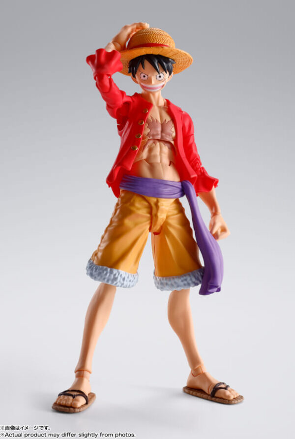 One Piece S.h. Figuarts Action Figure Monkey D. Luffy (the Raid On Onigashima) 14 Cm Bandai Tamashii Nations - immagine 2