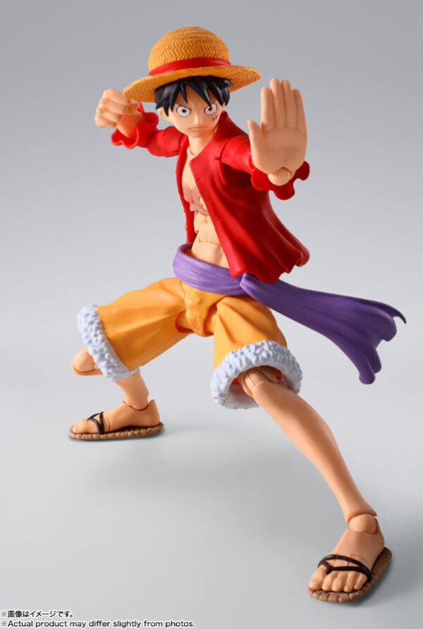 One Piece S.h. Figuarts Action Figure Monkey D. Luffy (the Raid On Onigashima) 14 Cm Bandai Tamashii Nations - immagine 7