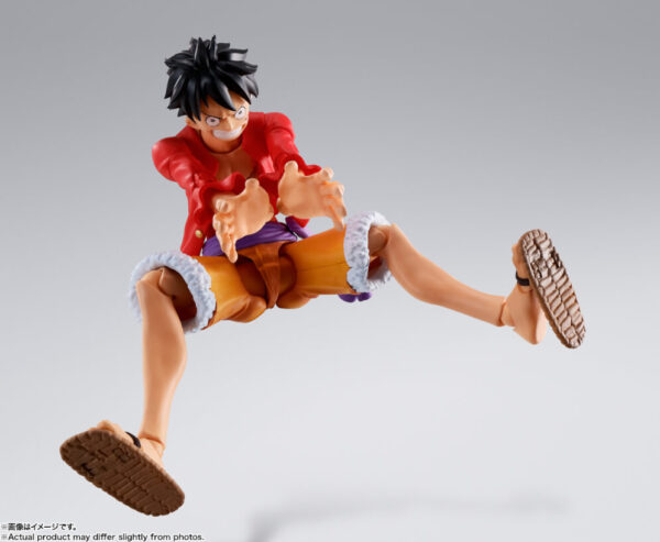 One Piece S.h. Figuarts Action Figure Monkey D. Luffy (the Raid On Onigashima) 14 Cm Bandai Tamashii Nations - immagine 6