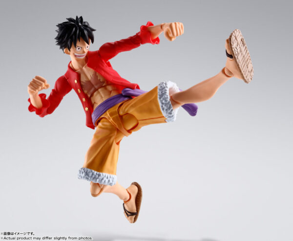 One Piece S.h. Figuarts Action Figure Monkey D. Luffy (the Raid On Onigashima) 14 Cm Bandai Tamashii Nations - immagine 4