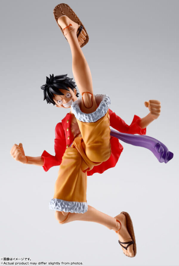 One Piece S.h. Figuarts Action Figure Monkey D. Luffy (the Raid On Onigashima) 14 Cm Bandai Tamashii Nations - immagine 3