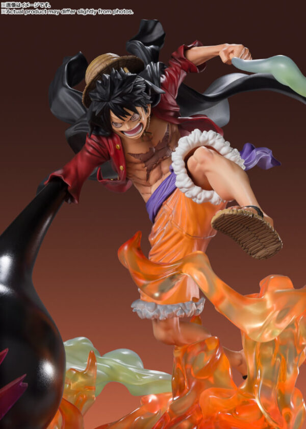 One Piece Figuartszero Pvc Statua (extra Battle) Luffy Red Roc 45 Cm Bandai Tamashii Nations - immagine 8