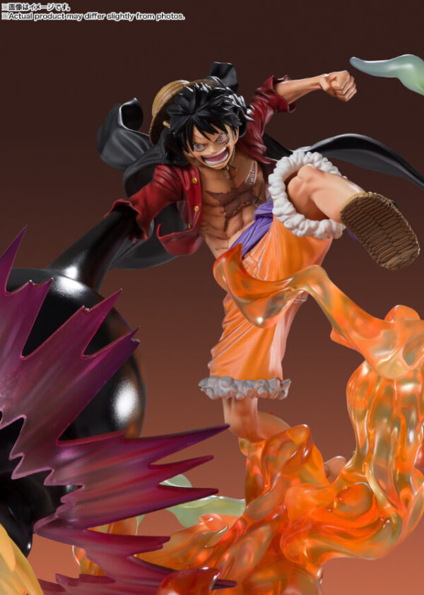 One Piece Figuartszero Pvc Statua (extra Battle) Luffy Red Roc 45 Cm Bandai Tamashii Nations - immagine 7